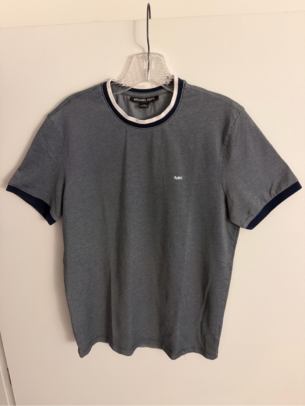 Michael Kors Men's Gray Short-Sleeve Ringer T-Shirt